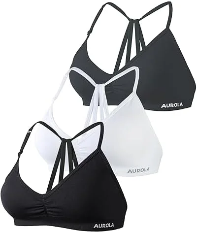 AUROLA Mercury Workout Sports Bras Women Athletic Removable Padded Backless