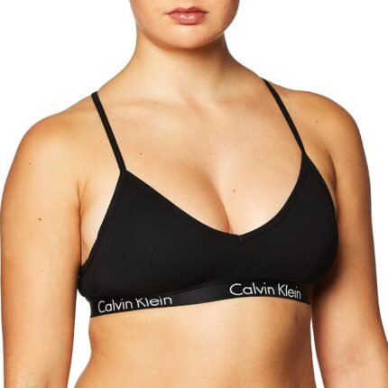 Calvin Klein Women’s Motive Cotton Lightly Lined Bralette