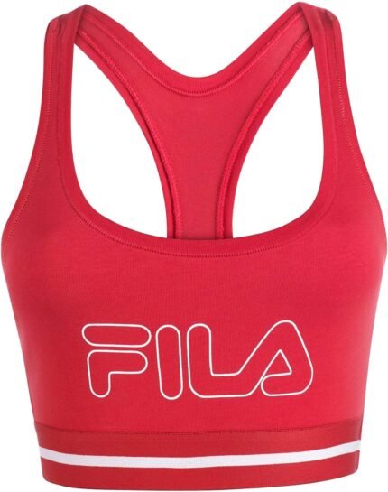 Fila Women’s Classic Logo Cotton Racerback Sports Bra